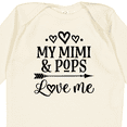thumbnail image 4 of Inktastic Mimi and Pops Love Me Girls Long Sleeve Baby Bodysuit, 4 of 5