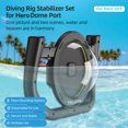 thumbnail image 2 of TELESIN GP-DMP-T10 Waterproof Dome Port Replacement for GoPro Hero 10/9/8/7/6/5 with 30M Waterproof Housing Dual Handle Stabilizer Sports Camera Diving Rig Set for Underwater Photos Videos, 2 of 8