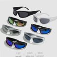 thumbnail image 2 of Typpkmm Y2k Eyeglasses Classic Punk Wrap Around Vintage Sunglasses Women Men Sun Glasses Fashion Sport Eyewear Uv400 Goggles, 2 of 7