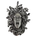 thumbnail image 3 of Silver Head of Medusa Wall Hook by Medieval Collectibles, 3 of 4
