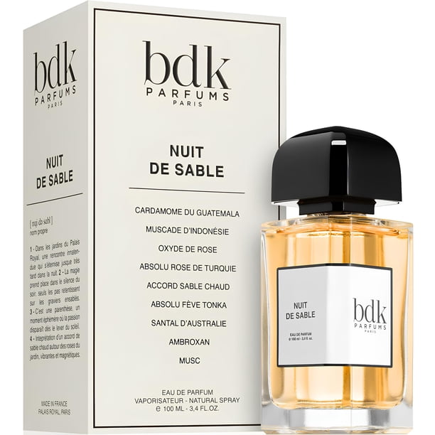 BDK Parfums Nuit de Sable EDP 3.4 oz Unisex Fragrance, Amber Spicy
