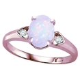 thumbnail image 3 of Star K � Oval 8x6 Genuine Opal Love Promise Ring, 3 of 9