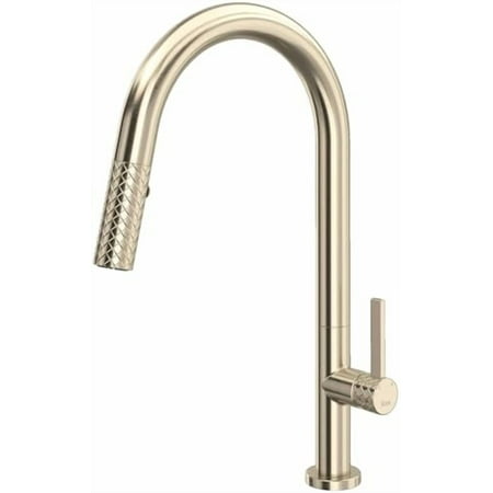 Rohl Tenerife Pull-Down Kitchen Faucet With C-Spout in Satin Nickel - TE55D1LMSTN