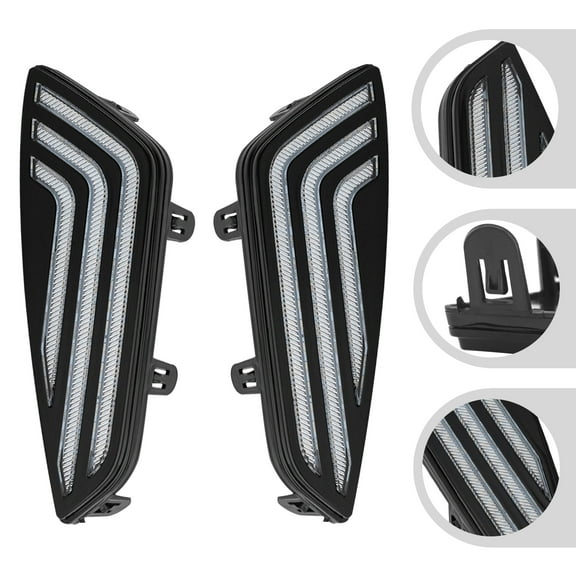 Toyota Sienna XSE 2021-2023 Fog Light, LED Daytime Running Lights, Left & Right, White & Yellow Light, IP67 Waterproof, Turn Signal Light, Direct Fit