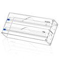 thumbnail image 1 of Cling Film Dispenser 2 in 1 Plastic Film Aluminum Foil Transparent Storage Rack for Kitchen, 1 of 5