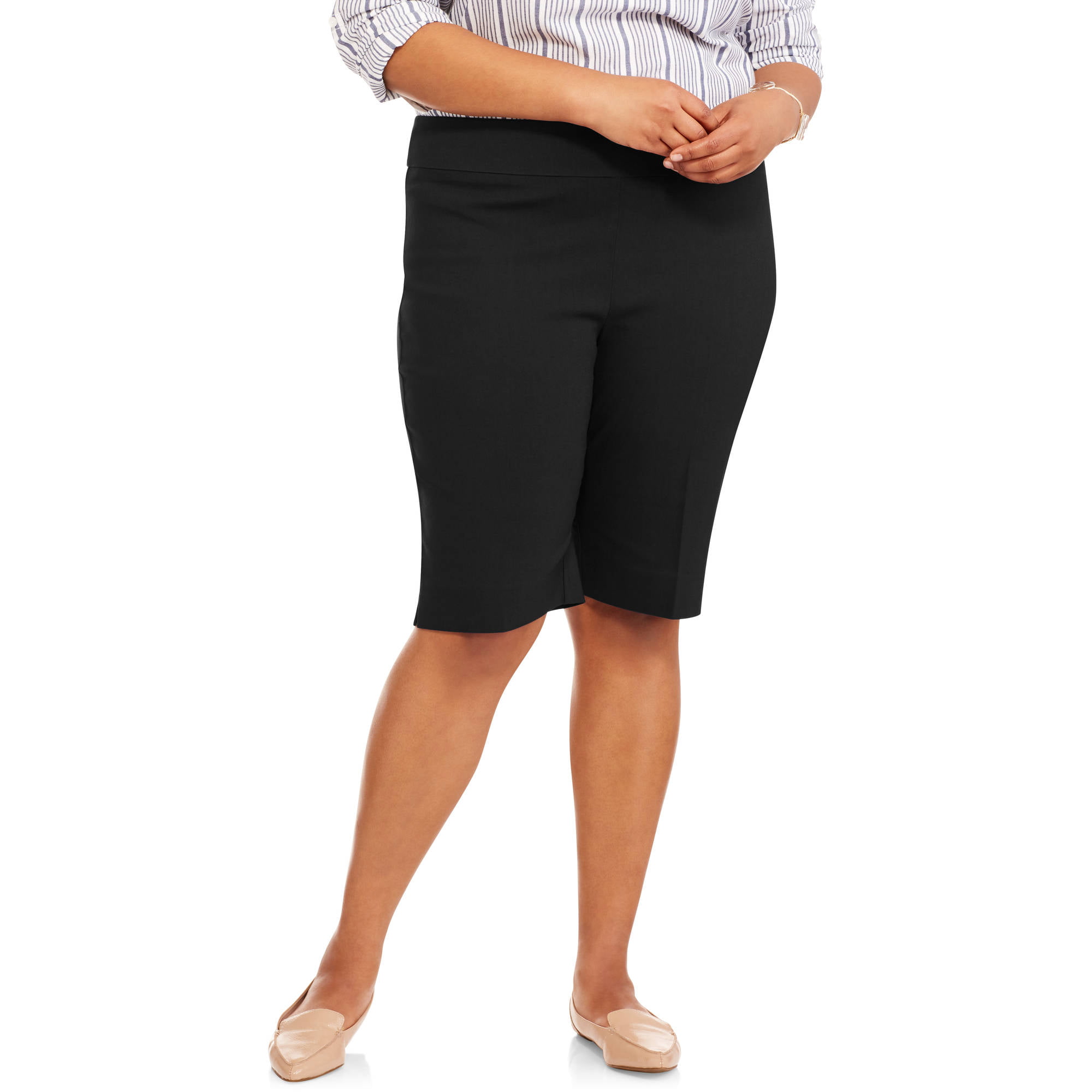 Lifestyle Attitudes - Women's Plus Millennium Shorts - Walmart.com ...