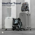 thumbnail image 4 of Lightweight Stroller Newborn, Travel Stroller for Airplane (12.3 lbs),  Black, BabbleRoo Hoplite Compact Stroller, 4 of 9