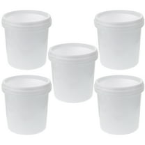 Milisten  5 Pcs Farm Bucket Cleaning Buckets Food Grade Water Painting White