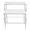 White, variant on Industrial Retail Display Tables, Set of 2 Standing Clothing Shoes Display Rack Boutique Display Table Storage Shelves for Retail Store, Hotel, office (Black)