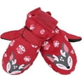 thumbnail image 3 of Infant Baby Toddler Kids Winter Mittnes Lined Fleece Warm Waterproof Ski Snow Gloves For Boys Girls, 3 of 5