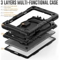 thumbnail image 5 of KOMI Compatible with Galaxy Tab A7 Lite 8.7” 2021, Built in Screen Protector, Shockproof Heavy Duty Protective Rugged Cover with Shoulder Strap Black, 5 of 5