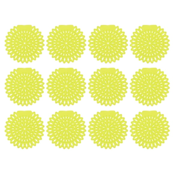 Desodorante de pantalla de urinario de 20 piezas, pastillas desodorantes para urinario anti-obstrucción, amarillas