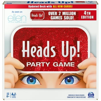 Spin Master Head’s Up! Party Game 4th Edition, Word Guessing Board Game for Kids and Families Ages 8 and up