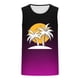 thumbnail image 4 of Camiseta sin mangas de cuello redondo para hombre, estampada, informal, deportiva, elástica, de moda, de poliéster., 4 of 4