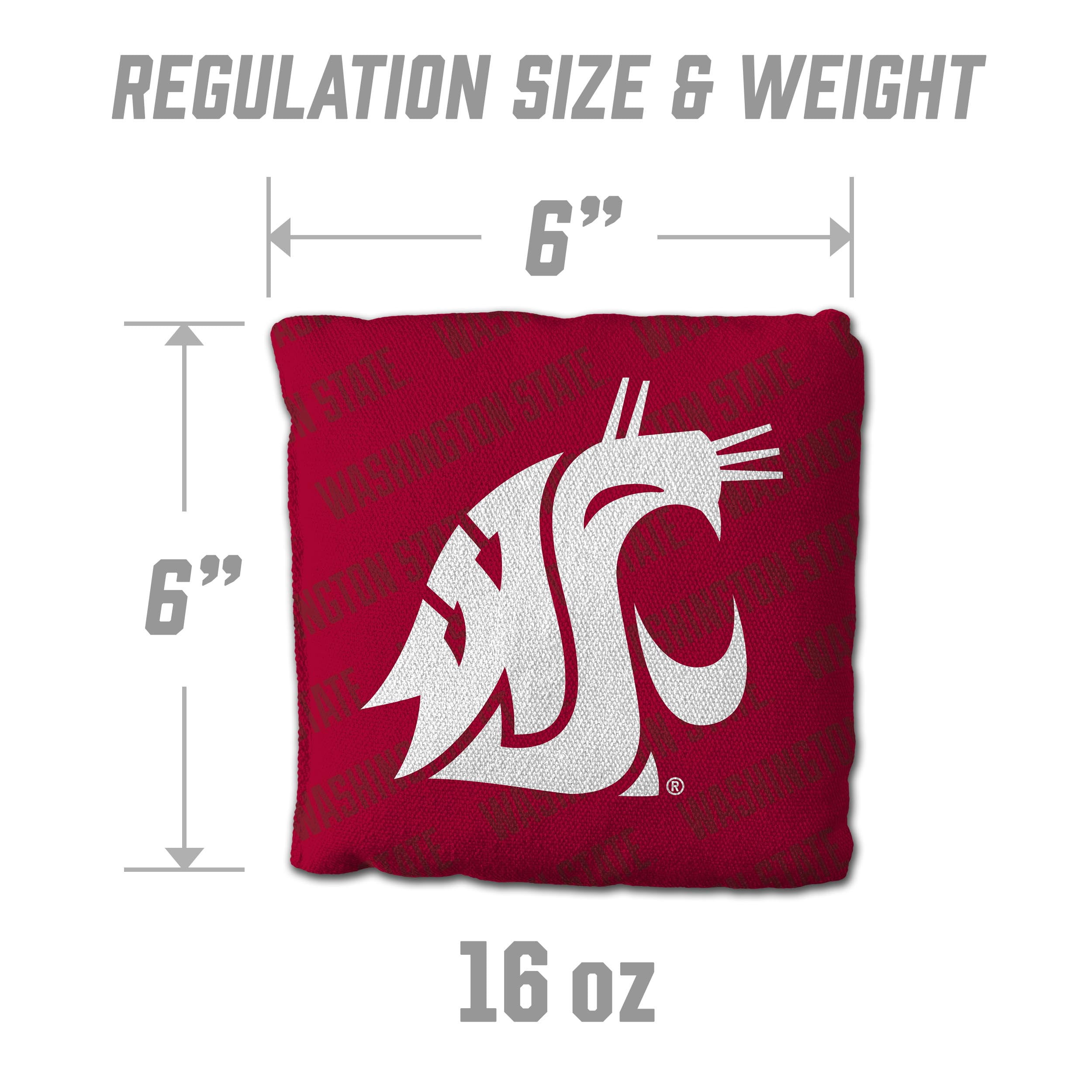 NCAA Washington State Cougars Cornhole Bags - 4PK - Red