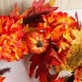 thumbnail image 5 of Antqov Fall Wreaths for Front Door with Maple Leaves & Sunflowers Pumpkin, Fall Door Wreath Autumn Wreaths for Outdoor Indoor Party Holiday Porch Wall Window Home Decoration, 5 of 8