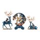 thumbnail image 5 of Estatuas de ciervos Pareja Figuras de renos Decorativas Sentadas De pie Ciervos nórdicos azul, 5 of 9