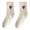 White, variant on Yuanlong Women's Thermal Socks Above-Ankle Cow Printed Thick Winter Socks Soft Cute Home Wear Hosiery