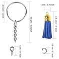 thumbnail image 3 of EGNMCR 200 PCS Keychain Tassel Key Chain Set Leather Tassel Chain Set DIY Crafts DIY keychain, 3 of 7