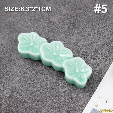 

Ceramic Sakura Blossoms Chopsticks Holder Spoon Fork Chopstick Rest Stand Kitchen Tools Tableware Dining Table Decoration