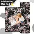 thumbnail image 4 of Black and Pink Of Leopard Print Toddler Nap Mats for Kids Preschool,Sleeping Mat Bag or Kids,Toddler Sleeping Bag,Toddler Nap Mat or Daycare, 4 of 6