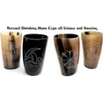 thumbnail image 2 of Viking Drinking Horn Tumblers Set of 4 – Handmade Cups for Wine Beer Ale - Safe and Unique Drink Cup. Norse Drinking Beer Mug with 8-10oz Capacity Best Choice of Theme Party Made From Real Ox Horn, 2 of 8