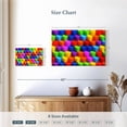 thumbnail image 4 of Elephant Stock Multicolored Geometric Boxes Wall Art - Horizontal Canvas Wall Art - Living Room Wall Decor - Abstract Canvas - Orange And Pink Decor - 12" x 8", 4 of 8