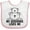 White and Pink, variant on Inktastic My Godfather Loves Me Godson Bear Boys or Girls Baby Bib