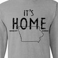 thumbnail image 4 of Inktastic It's Home State of Iowa Outline Distressed Text Long Sleeve T-Shirt, 4 of 5