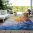 thumbnail image 6 of Addison Rugs Chantille Indoor/Outdoor Transitional Abstract Gold Washable Rectangle Rug, 3' x 5', 6 of 6
