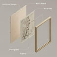 thumbnail image 4 of PixonSign Framed Wall Art Sketch Antique Tree Vintage Landscape Prints, Set of 4 Nature Wilderness Paintings, Minimalism Wall Décor, Adhesive Canvas Poster for Home Decor - 11"x14" Natural, 4 of 5