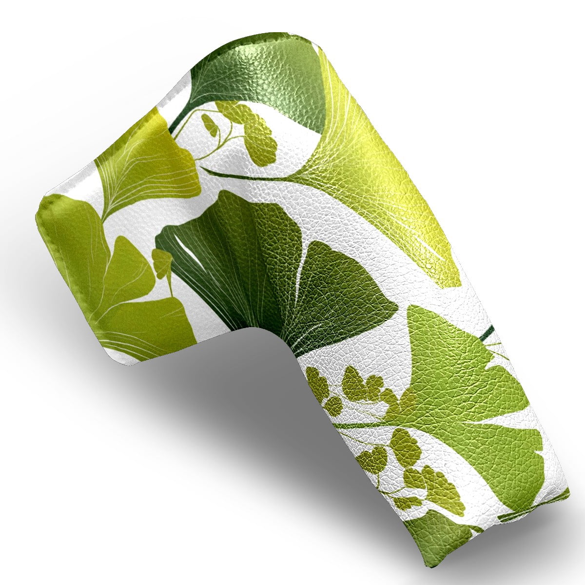 Golf Club Head Cover | Leather Golf Club Putte Headcover , Waterproof Golf Club Head Cover Set Driver Headcovers for Golf Clubs Men Women Ginkgo Leaf