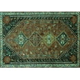 thumbnail image 1 of Ahgly Company Indoor Rectangle Persian Turquoise Blue Traditional Area Rugs, 2' x 3', 1 of 4