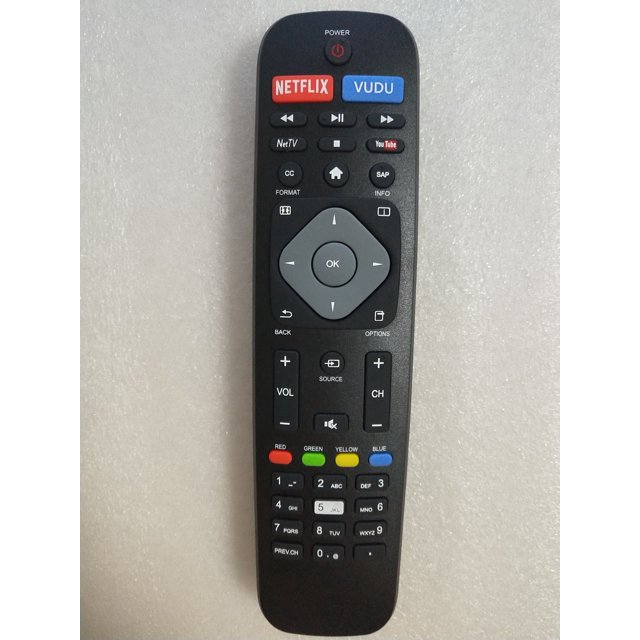 NH500UP Replacement Remote Control Fit for Philips 4K UHD Smart TV