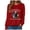 Red, variant on mgoYE Women Black Sweatshirt 2XL 250th Anniversary Flag Tee 4th of July Sweatshirt Women 250 Years American Anniversary Sweatshirt American Flag Stars Fireworks Graphic Tee Tops|Beige M