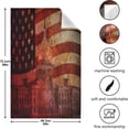 thumbnail image 4 of American Flag Grunge Tea Towels Set of 1 Washington Capitol Buliding Kitchen Dish Cloth with Hanging Loop, 18"x28"Lint-Free Absorbent Towel for Kitchen Drying Wiping and Cleaning, 4 of 6