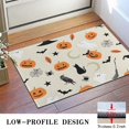 thumbnail image 3 of Beige Halloween Pumpkins Ghosts and Bats Door Rugs,Washable Non Slip Door Mats Indoor,Decorative Door Mats,Entry Mat Indoor for Entrance,Bedroom,Kitchen,Bathroom,16"x24", 3 of 6