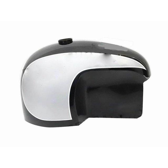 Black & Silver Painted Petrol Gas Fuel Tank for Vintage Bmw Hoske