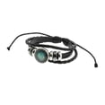thumbnail image 1 of de cuero artificial consteciones, punk , s de cuerda para hombres y mujeres Virgo Soledad Constellation Bracelet Vintage, 1 of 7