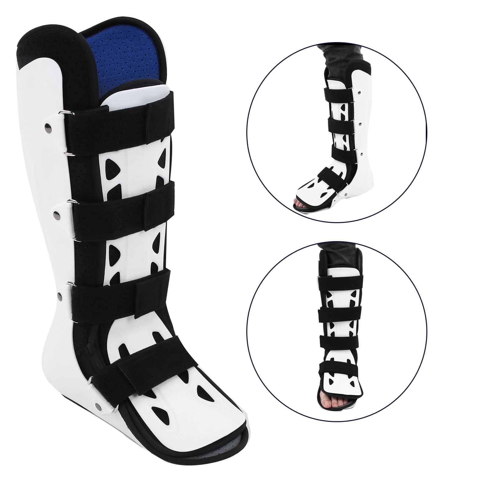 Foot Drop Corrector Porous Ventilated Material Varus Valgus Porous Ventilated Material Ankle Brace Fracture Ankle Joint Fixation Support Single Anti‑Skid, Shock‑Absorbing Ankle Brace