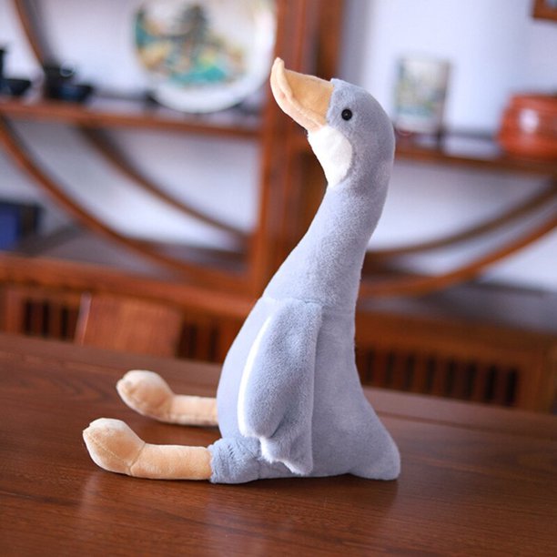 Muñeco de peluche de ganso de cuello largo para niños, muñeco de peluche suave, animales de peluche, juguetes para bebés, regalos de cumpleaños, 35cm Fivean Peluches