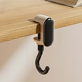 thumbnail image 4 of Desk Mount Hook and Schoolbag Holder Hook Clamp,On Backpack Hanger Portable Desk Mount Headphones Holder for Reduce Desk Clutter Table Desk Table Hanging Storage, 4 of 7