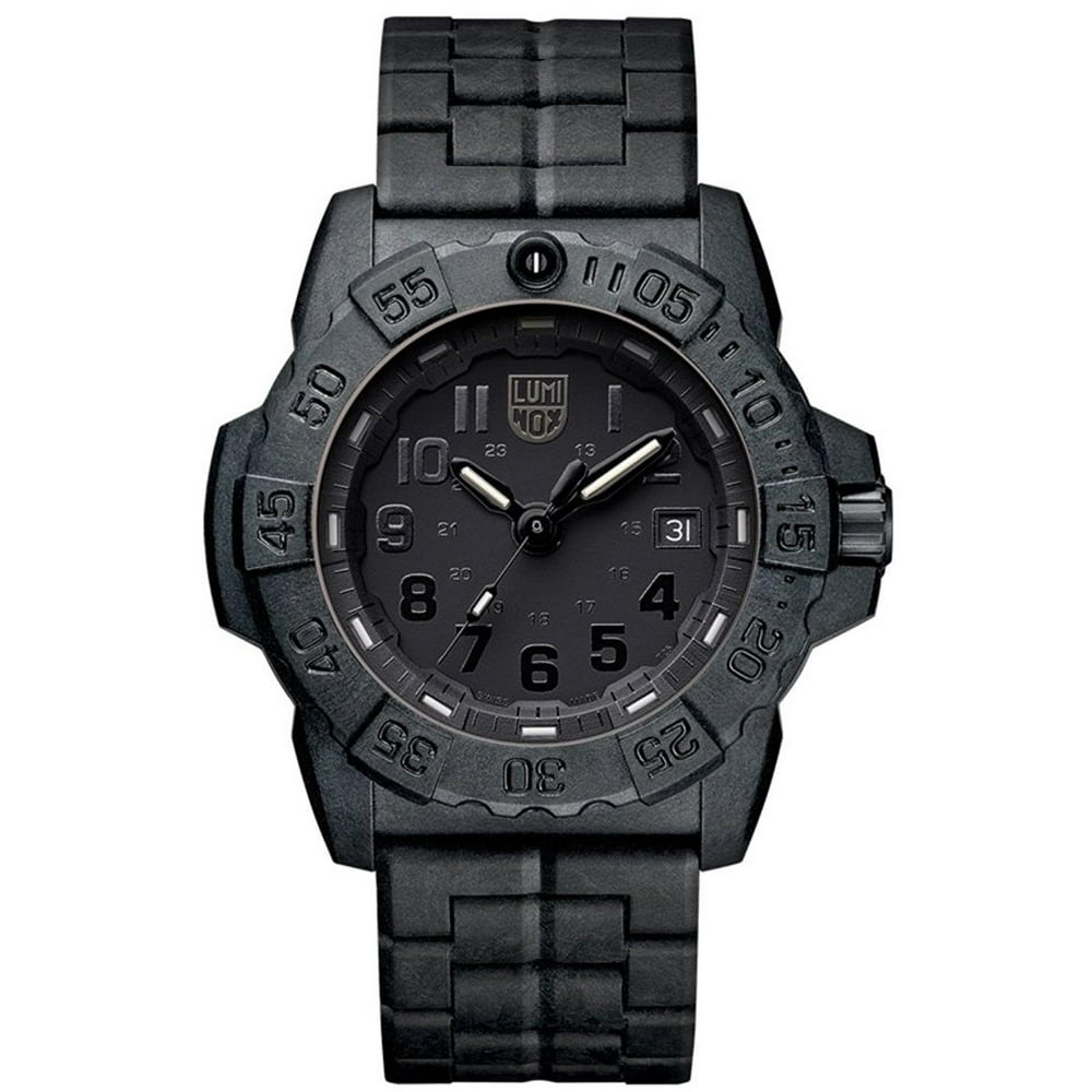 Luminox Luminox Men's 45mm Black Carbon Fiber Band & Case Quartz