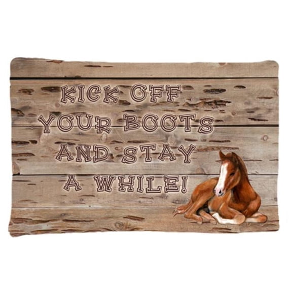 Kick Off Your Boots And Stay A While Moisture Wicking Fabric Standard Pillowcase