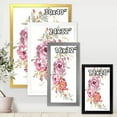 thumbnail image 4 of Designart 'Bouquet of Purple and Pink Flowers III' Farmhouse Framed Art Print, 4 of 4