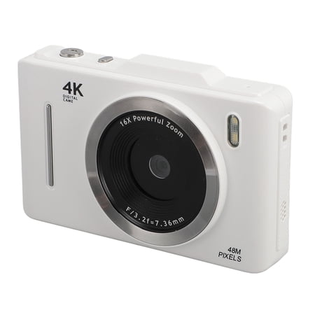 M Buder 4K 48MP Digital Camera 2.8 inches / 7.1 cm IPS Display 16X Zoom 1080P FHD Vlog Camera Autofocus Portable Camera for Kids Teens Black[cite: 1]