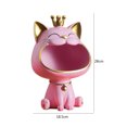 thumbnail image 3 of Adorno De Almacenamiento De Gato De La Suerte Estatua de gato de la suerte de resina, ornamento de almacenamiento, caja de llaves de entrada, decoración del hogar (rosa), 3 of 6