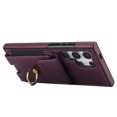 thumbnail image 2 of Allytechgroup Wallet Case for Samsung Galaxy S22 Ultra, PU Leather Cards Slots Ring Kickstand Anti-Scratch Stylish Phone Case Cover for Women Men, Purple, 2 of 7