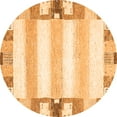 thumbnail image 1 of Ahgly Company Indoor Round Solid Orange Modern Area Rugs, 8' Round, 1 of 4