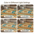 thumbnail image 7 of ODIKA Island Surfboard Outline Throw Featuring Classic Panel Artwork Stain Resistant Thin for Entryway, Kitchen, Laundry Room, 7 of 7